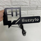 Personalize Username Twitch Led Sign Wall Art Decor - Glow in the dark Wall Art - Live Stream Room Decor - LED Decoration - Custom Sign Gift - Image 3