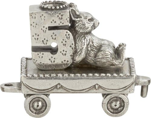 Danforth Birthday Bunny Train Candleholder | Pewter Handcrafted in USA by DANFORTH