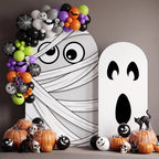 Moukeren Ghost Mummy Arch Backdrop Cover 6ft and 7.2ft - Image 2