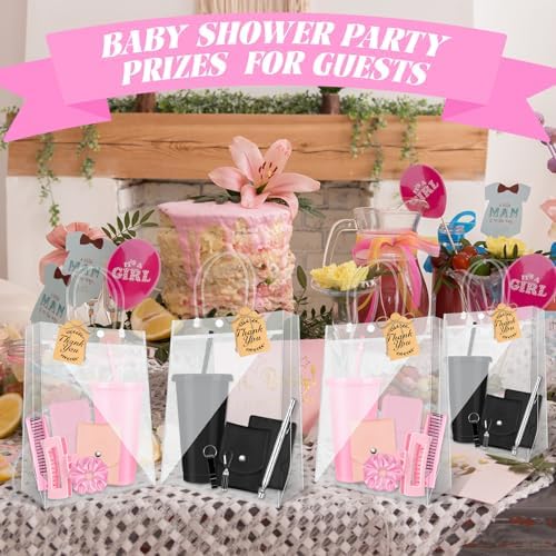 6 Sets Baby Shower Prizes for Women and Men Nail Clippers Mirror Bottle Opener Cup Comb Magnetic Pickup Tool Flashlight Grabber Credit Card Cutter for Baby Shower Game Winners Party - Image 5