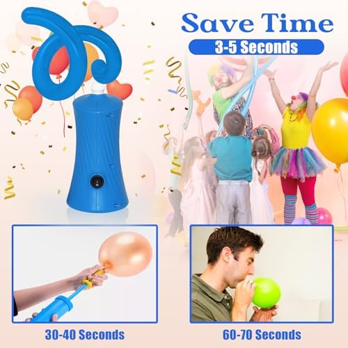 Red 260 Balloons Red Long Balloons and 260 Balloon Pump Electric for Gender Reveal Baby Shower Party Decorations - Image 5