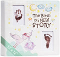 Keepsake Baby Memory Book Girl Boy – Timeless Leather-Bound Baby Milestone Book – Baby Book Keepsake Record First 5 Years – Gender Neutral Baby Scrapbook Album, Baby Album Journal Registry Search Gift by YulkaCrafts