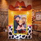 Soulchen 6 ft Inflatable Toy Theme Party Decorations Cowboy Photo Booth - Image 6