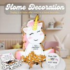 Unicorn Baby Shower Guest Book Alternative - Wooden Frame Drop Box - Image 5