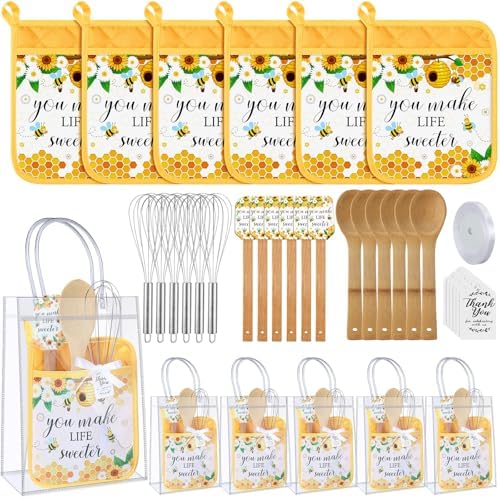 Teenyyou 6 Sets Baby Shower Prizes Potholder Spatula Spoon Whisk,Honey by Teenyyou
