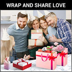 EUSOAR Small Pink Gifts Wrap Bags, 30 Pack 8.6x3.9x7 inches Shopping Bags with Handles Bulk, Party Favor Wrapping Bags for Wedding, Craft Grocery, Boutique, Retail, Business - Image 6
