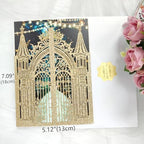 20PCS Laser Cut Wedding Invitations,Wedding Invitation Card Pocket,Quince Invites,Sweet 16 Invitations,Quinceanera Invitations,Laser Cut Invitations For All Occasions - Image 2