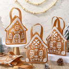 Silkfly 48 Pcs Gingerbread Christmas Tote Bags Non-Woven Party Favors - Image 2