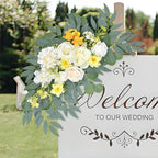 Yellow White Artificial Arch Flowers for Wedding Arch Decor - Image 4