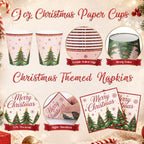Honeydak 210 Pcs Christmas Plates and Napkins Party Supplies - Image 5