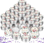 MTLEE 50 Pcs Wedding Candles Gift Favors for Guests 1 oz, Pink Rose by MTLEE