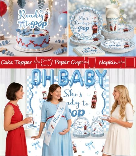 Shes Ready to Pop Baby Shower Decorations Party Set for 20 Guests - Image 5
