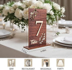Wedding Table Numbers 1-20 Wooden Table Numbers for Wedding Reception - Image 2