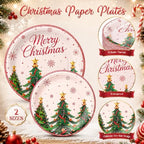 Honeydak 210 Pcs Christmas Plates and Napkins Party Supplies - Image 4