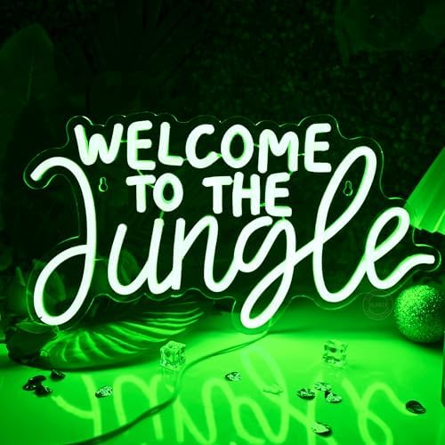 Planzo Welcome to the Jungle LED Neon Light Sign Baby Shower Wall Decor - Image 4
