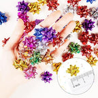 230 Pcs Sparkly Decorate Bows for Gift Wrapping, 1 in Mini Gift Wrap Bows for Christmas Decorations, Hanukkah, Birthdays, Weddings, Bridal Showers, Baby Showers Occasion (Sparkly Color) - Image 6