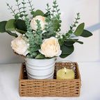6 PCS Champagne Wedding Flower Table Centerpieces - 10 Inches - Image 6