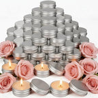 100 Pcs 1 Oz Mini Rose Scented Soy Candle Set,Wedding Favors for Guests Bulk 100,The Quantity of Multiple Sets Meets Your Needs for Wedding and Party Gifts and Party Favors. by Veiuwa