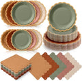 Zhehao 150 Pcs Fall Paper Plates Napkins Serves 50 by Zhehao