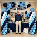 Dusty Blue Balloons Column Kits Stand for Floor 2 Sets Balloon Tower - Image 7