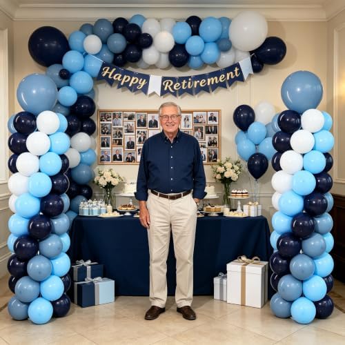 Dusty Blue Balloons Column Kits Stand for Floor 2 Sets Balloon Tower - Image 7