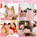 Glenmal 3 Pcs Heart Shaped Gift Boxes with Lids,Pink - Image 4