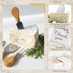 6 Pack Stainless Steel Cheese Knife Set, Baby Shower Game Gifts for Winners, Cheese Knife Gift Set with Thank You Card and Gift Box for Wedding Guests Favors Baby Shower Housewarming Party - Image 3