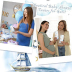 145 Pieces Ahoy It’s a Boy Baby Shower Favors for Guest Nautical Ballpoint Pens and Keychains Gifts Bulk Retractable Baby Shower Pens Gender Reveal Greeting Cards Souvenirs Prizes - Image 7