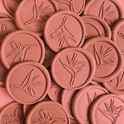 Bird of Paradise Wax Seal Sticker (Rust) by SolePaperCoLLC
