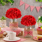 Daifunli 6 Set Picnic Party Centerpieces for Table Mason Jar Table Decor - Image 2