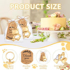 50Pack Bear Bottle Opener Keychain Baby Shower Return Favors for Guests Bear Bottle Opener with Organza Bags Tags for Birthday Wedding Decoration Return Gift Souvenirs - Image 3