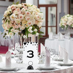 MorningRo 24 Pcs Table Number Stands, Metal Place Card Holders, Black - Image 6