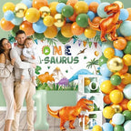 One a Saurus Birthday Decorations, 105Pcs Dinosaur 1st Party Decorations - Image 6