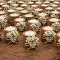 Personalized Candle Wedding Favors for Guests,Rustic Wooden Tealight Candle Holder Set with Name and Date,Thank You Favors, Baby Shower/Bridal Shower Favors for Guests (20pcs) by Unknown