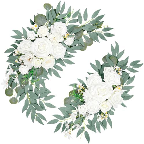 Wedding Arch Faux Flowers Set of 2 by Finphoon
