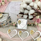 Wedding Favor Guest Bulk Magnet Gold Heart, Sets of Party Favors, Gold Heart Acrylic Bridal Shower Favors, Party Favor for Attendee (Silver Heart Magnet, Set of 30) - Image 3