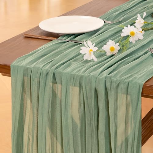 Cheesecloth Table Runner Fall Boho Wedding Birthday Party Home Decor - Image 6