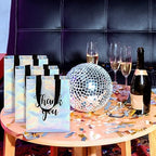 Fumete 50 Pcs Iridescent Glossy Thank You Gift Bag with Handles - Image 5