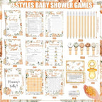 476 Pcs Little Pumpkin Baby Shower Games, 8 Activities, Pacifier Hunt Games - Image 3