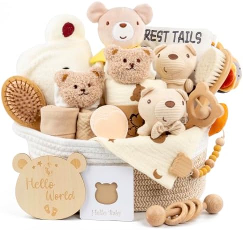 Baby Gift Basket-Newborn Baby Gift Set for Boy & Girl (Type -Beige) by Unknown