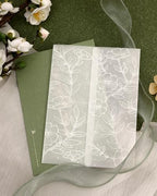 Vellum Jackets for 5x7 Invitations Floral Invitation Sleeves 100 Pcs - Image 2