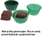 CybrTrayd No.4 Glassine Paper Approximately 12,500 Pieces – 1” Base, 3/4” Wall Candy Cups, Green - Image 2