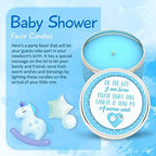 Majestic Zen Baby Shower Candle Favors Gift Set | 9-Pack Neutral Scented Soy Wax Candles | Fresh Baby Powder Scent | 30–40 Hour Burn | Unique Gender Reveal Party Favors & Baby Shower Decorations - Image 2