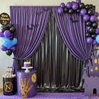 10ftx10ft Shimmer Black Sequin Backdrop Curtain for Parties, Thick Wrinkle Free Glitter Backdrop Drapes Photo Back Drop Curtains for Birthday Wedding Halloween Photography Background-2 Panels 5x10ft - Image 6