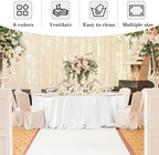 Fitable 6 Pack Ivory Round Tablecloths 70 Inch for 36"-48" Tables - Image 6