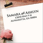 Return Address Stamp - Self Inking Custom Address Stamp, Pre-Inked Personalized Rubber Stamper for Wedding, Office Mail, Envelopes, Shipping Labels - Image 2