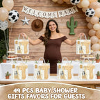 50 Pcs Western Party Decoration Gifts Baby Shower Prizes for Game Winners Sets of 6 Boot Cheese Board with Forks Gift Bag Cowgirl Cowboy Birthday Favors for Guests Boots or Bows Gender Reveal Supplies - Image 4