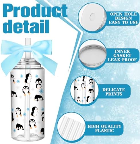 24 Pcs Penguin Birthday Party Favors Gift Cups Bulk 14 oz - Image 3