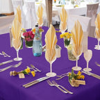 Fitable 6 Pack Purple Square Tablecloths 70x70 Inch for 2-4 Ft Tables - Image 2