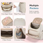 mommore Diaper Bag Backpack, Stylish Mini Baby Bag with Changing Pad - Image 5